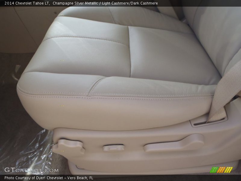 Champagne Silver Metallic / Light Cashmere/Dark Cashmere 2014 Chevrolet Tahoe LT