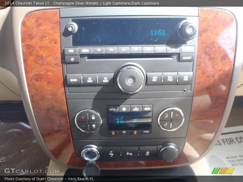 Champagne Silver Metallic / Light Cashmere/Dark Cashmere 2014 Chevrolet Tahoe LT