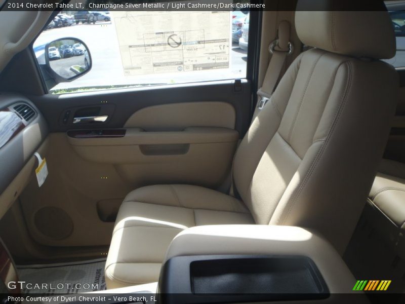 Champagne Silver Metallic / Light Cashmere/Dark Cashmere 2014 Chevrolet Tahoe LT
