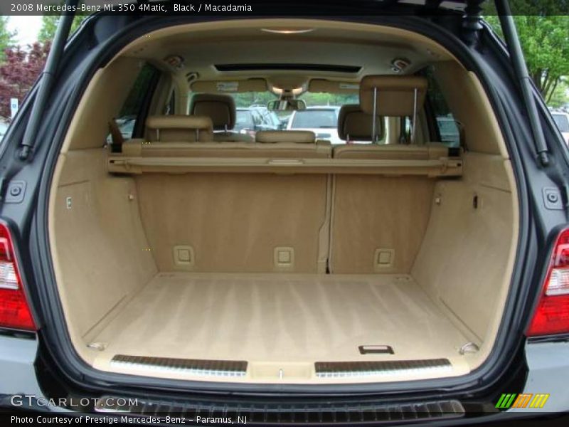 Black / Macadamia 2008 Mercedes-Benz ML 350 4Matic