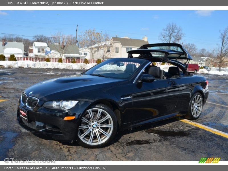 Jet Black / Black Novillo Leather 2009 BMW M3 Convertible