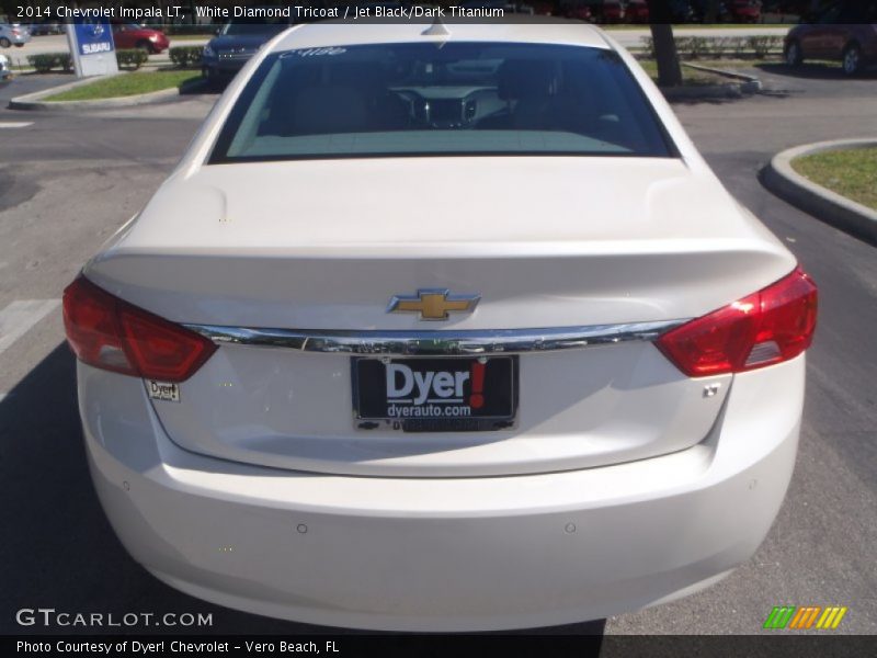 White Diamond Tricoat / Jet Black/Dark Titanium 2014 Chevrolet Impala LT