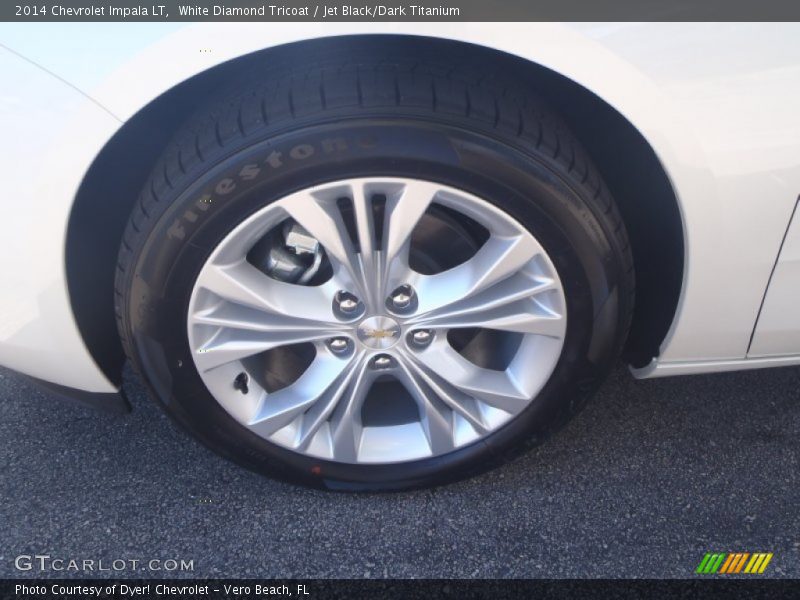 White Diamond Tricoat / Jet Black/Dark Titanium 2014 Chevrolet Impala LT