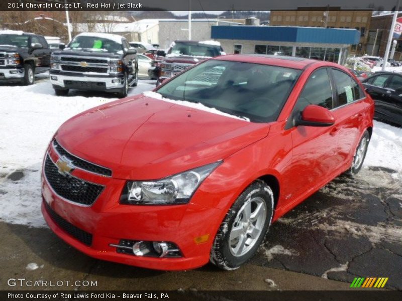 Red Hot / Jet Black 2014 Chevrolet Cruze LT