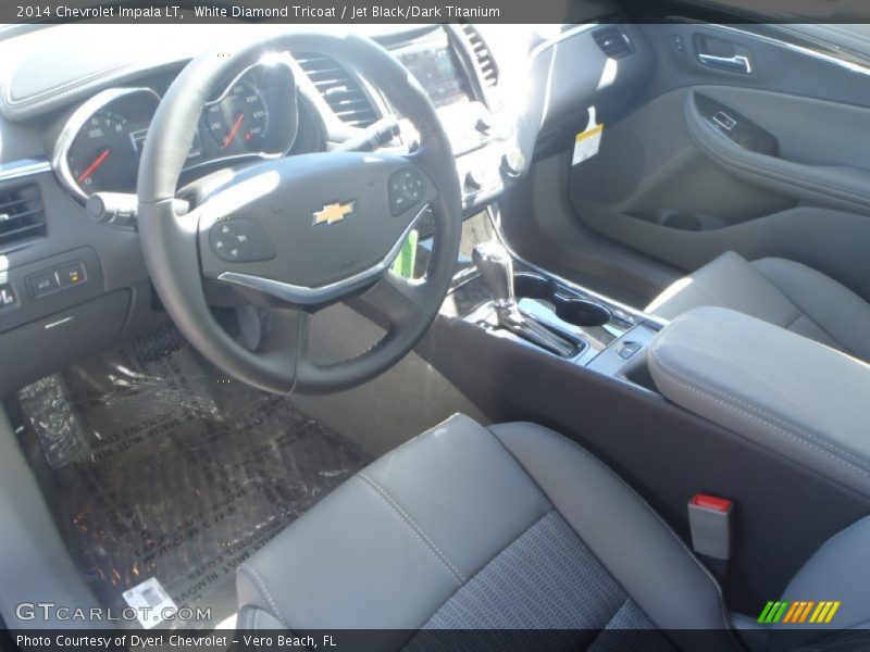 White Diamond Tricoat / Jet Black/Dark Titanium 2014 Chevrolet Impala LT