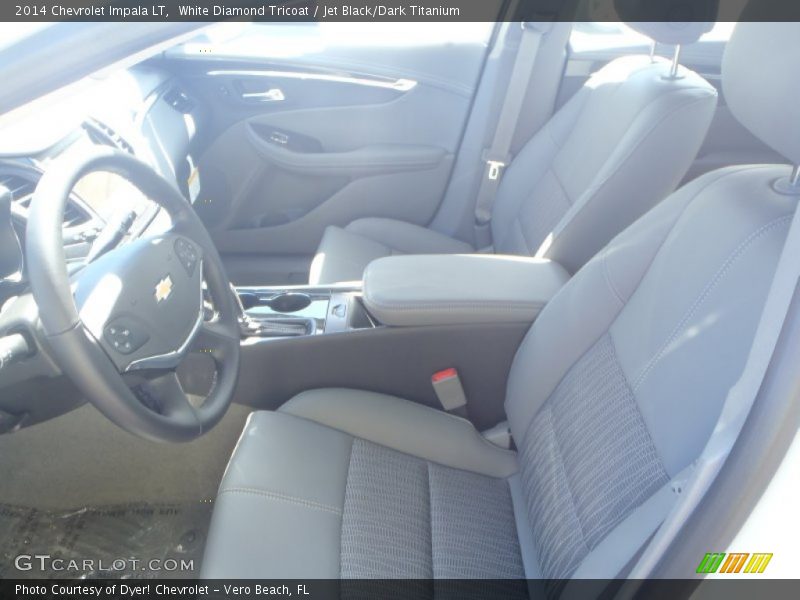 White Diamond Tricoat / Jet Black/Dark Titanium 2014 Chevrolet Impala LT