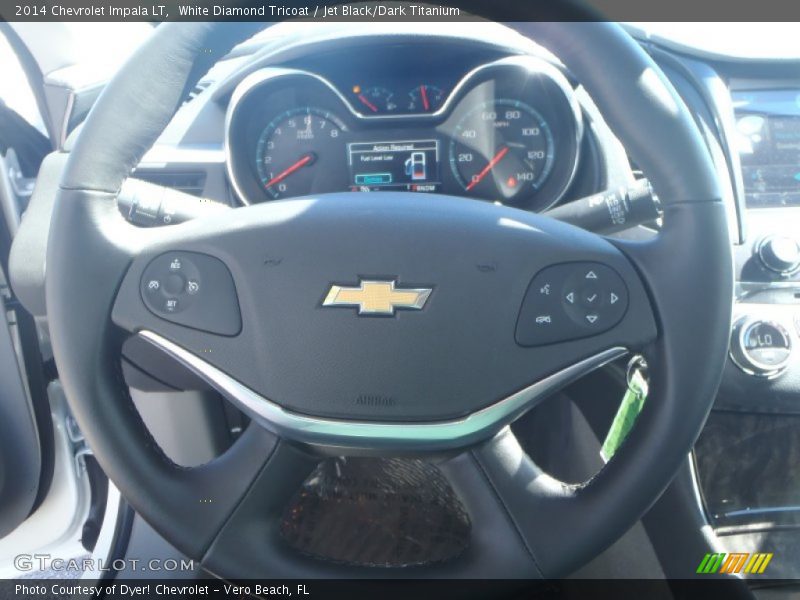 White Diamond Tricoat / Jet Black/Dark Titanium 2014 Chevrolet Impala LT