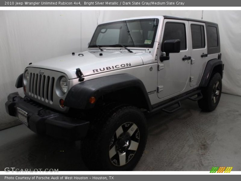 Bright Silver Metallic / Dark Slate Gray/Medium Slate Gray 2010 Jeep Wrangler Unlimited Rubicon 4x4
