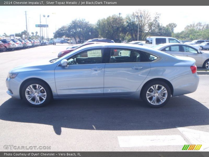 Silver Topaz Metallic / Jet Black/Dark Titanium 2014 Chevrolet Impala LT