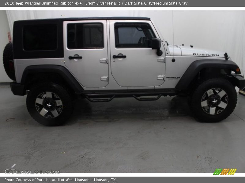Bright Silver Metallic / Dark Slate Gray/Medium Slate Gray 2010 Jeep Wrangler Unlimited Rubicon 4x4