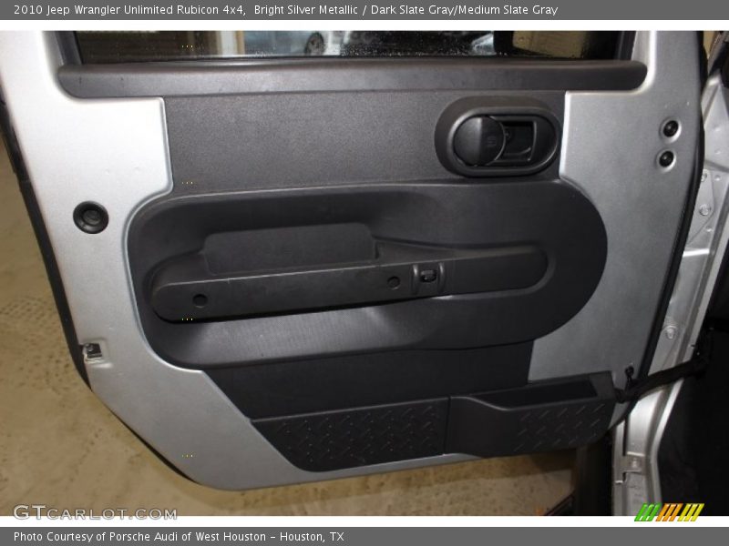 Bright Silver Metallic / Dark Slate Gray/Medium Slate Gray 2010 Jeep Wrangler Unlimited Rubicon 4x4