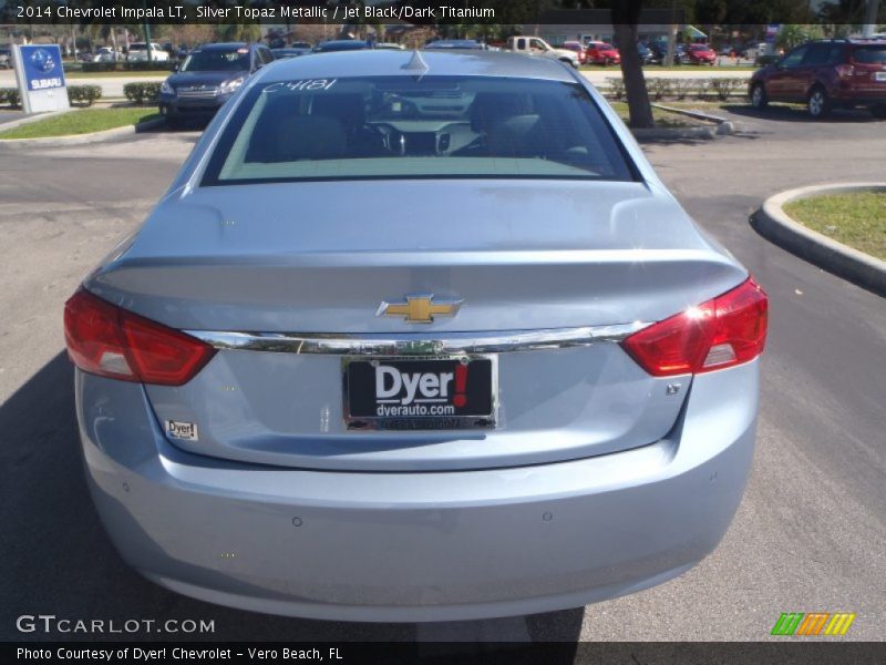 Silver Topaz Metallic / Jet Black/Dark Titanium 2014 Chevrolet Impala LT