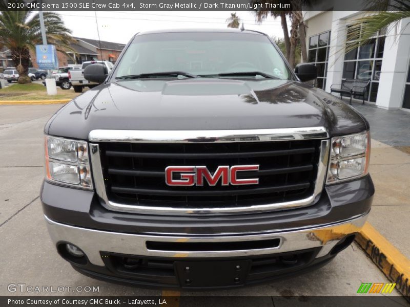 Storm Gray Metallic / Dark Titanium/Light Titanium 2010 GMC Sierra 1500 SLE Crew Cab 4x4