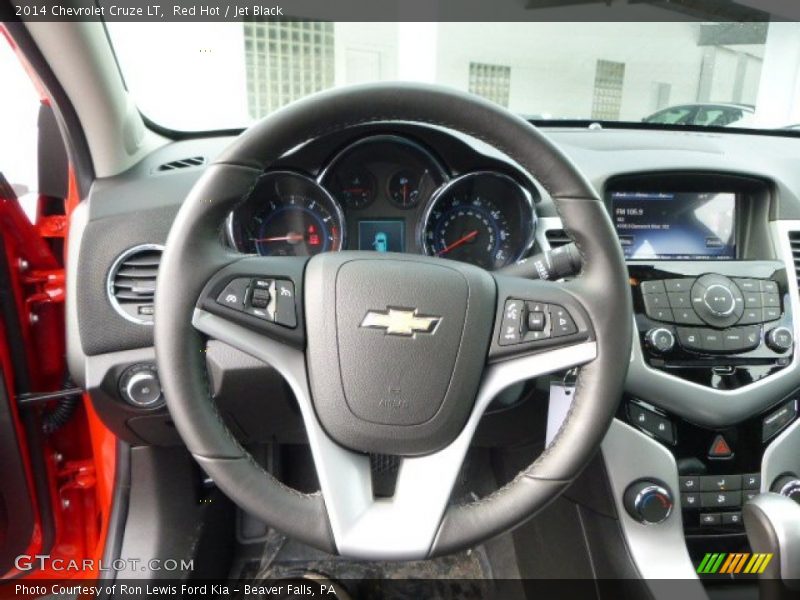Red Hot / Jet Black 2014 Chevrolet Cruze LT
