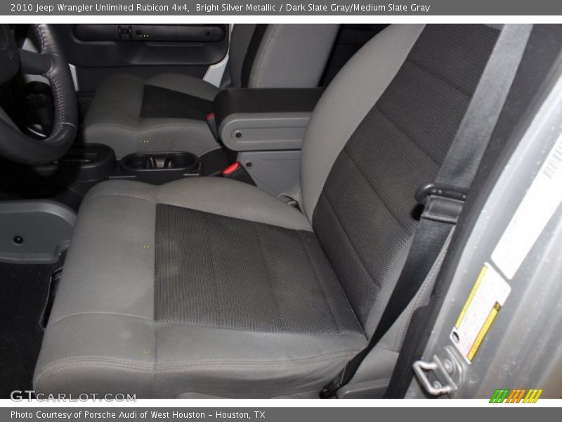Bright Silver Metallic / Dark Slate Gray/Medium Slate Gray 2010 Jeep Wrangler Unlimited Rubicon 4x4