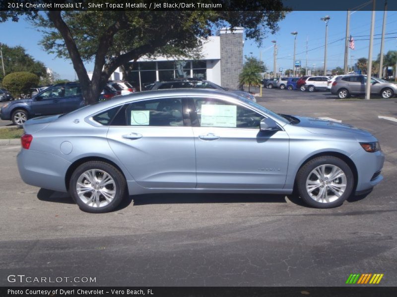 Silver Topaz Metallic / Jet Black/Dark Titanium 2014 Chevrolet Impala LT