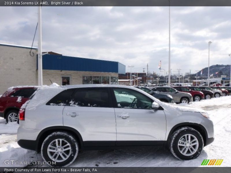 Bright Silver / Black 2014 Kia Sorento LX AWD