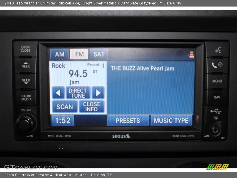 Bright Silver Metallic / Dark Slate Gray/Medium Slate Gray 2010 Jeep Wrangler Unlimited Rubicon 4x4