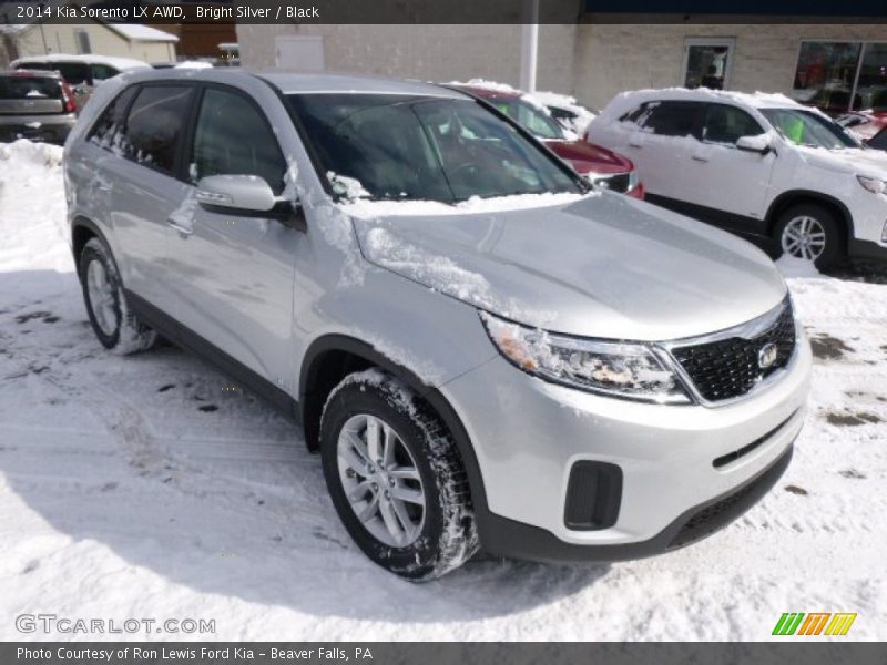 Bright Silver / Black 2014 Kia Sorento LX AWD