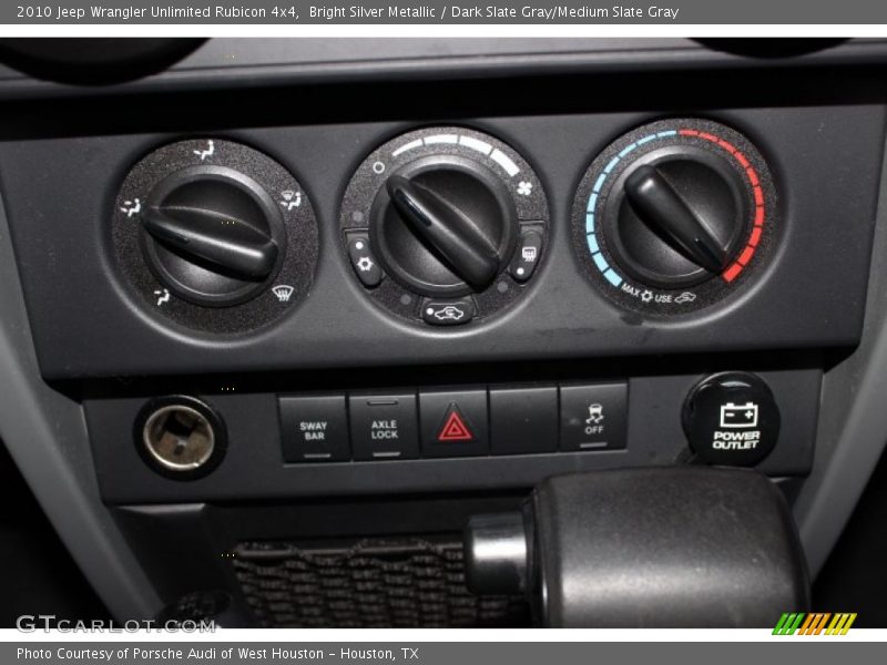 Bright Silver Metallic / Dark Slate Gray/Medium Slate Gray 2010 Jeep Wrangler Unlimited Rubicon 4x4