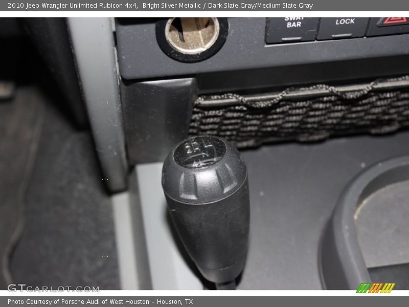 Bright Silver Metallic / Dark Slate Gray/Medium Slate Gray 2010 Jeep Wrangler Unlimited Rubicon 4x4