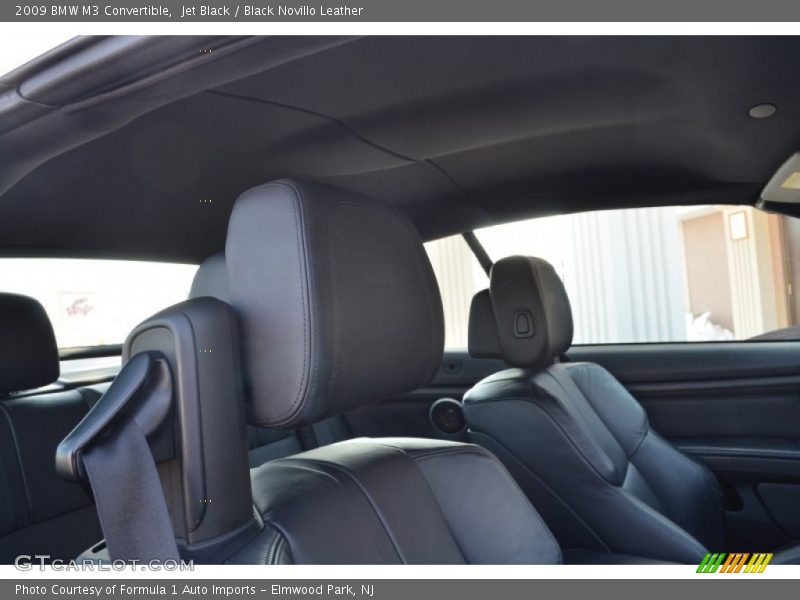 Jet Black / Black Novillo Leather 2009 BMW M3 Convertible