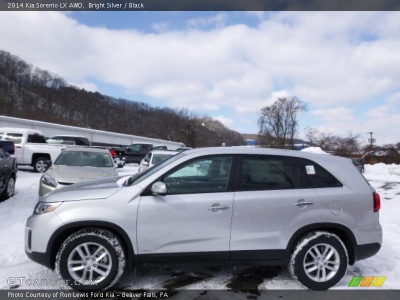 Bright Silver / Black 2014 Kia Sorento LX AWD