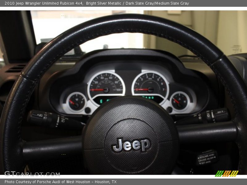 Bright Silver Metallic / Dark Slate Gray/Medium Slate Gray 2010 Jeep Wrangler Unlimited Rubicon 4x4