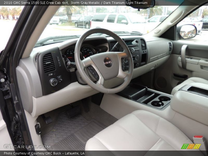 Storm Gray Metallic / Dark Titanium/Light Titanium 2010 GMC Sierra 1500 SLE Crew Cab 4x4