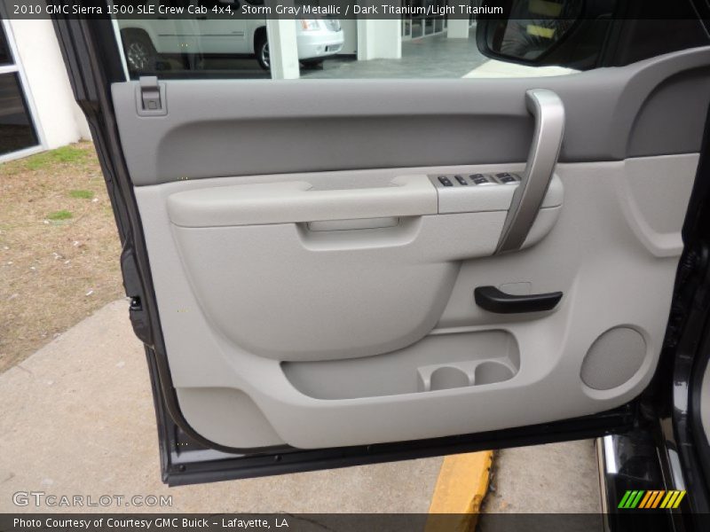 Storm Gray Metallic / Dark Titanium/Light Titanium 2010 GMC Sierra 1500 SLE Crew Cab 4x4