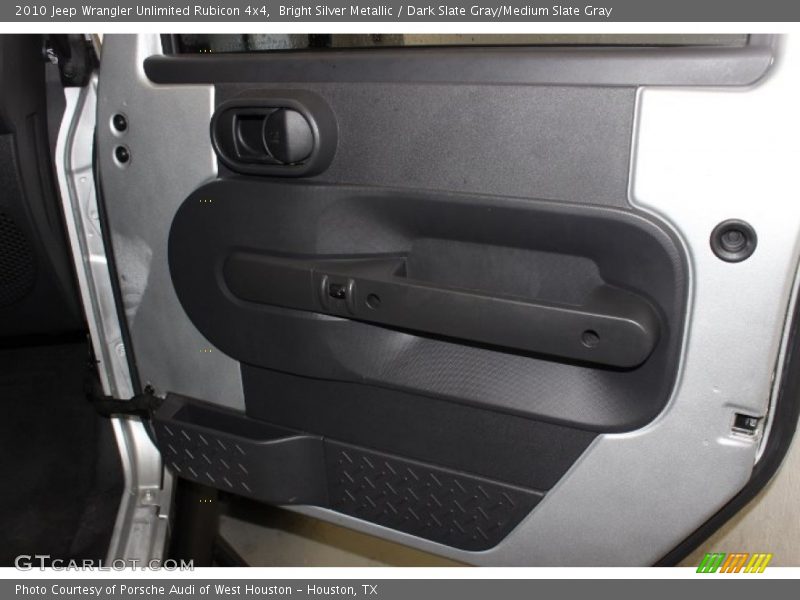 Bright Silver Metallic / Dark Slate Gray/Medium Slate Gray 2010 Jeep Wrangler Unlimited Rubicon 4x4
