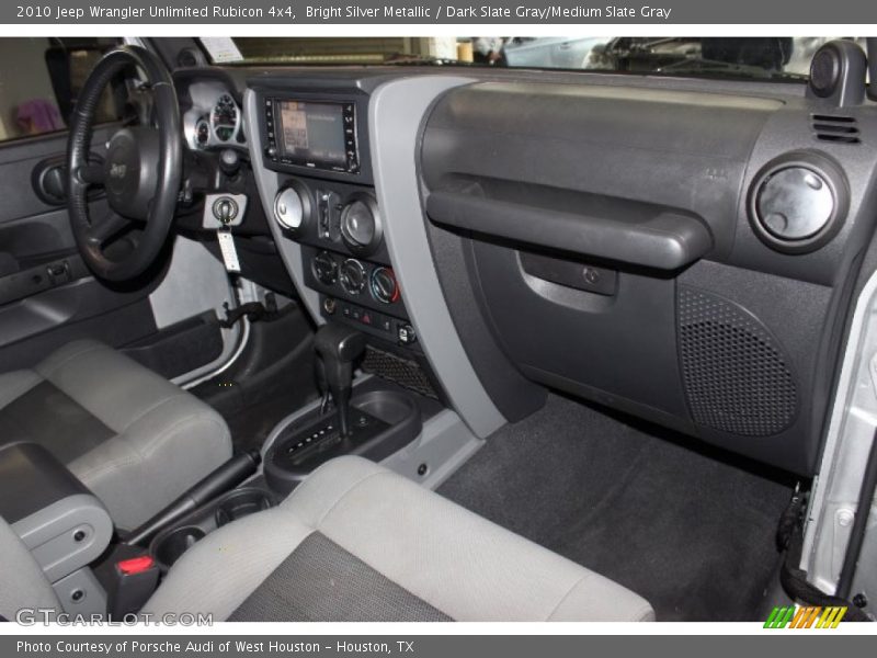 Bright Silver Metallic / Dark Slate Gray/Medium Slate Gray 2010 Jeep Wrangler Unlimited Rubicon 4x4