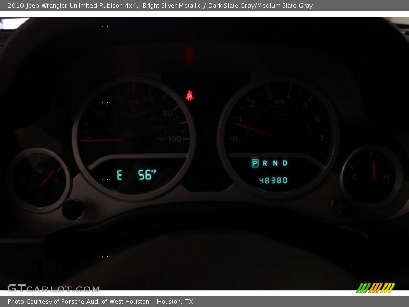 Bright Silver Metallic / Dark Slate Gray/Medium Slate Gray 2010 Jeep Wrangler Unlimited Rubicon 4x4