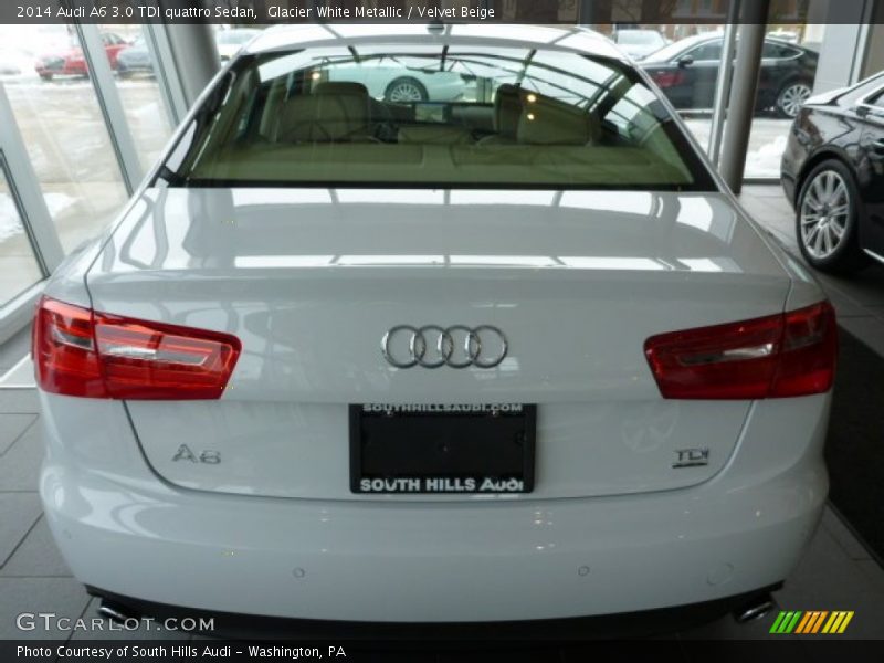 Glacier White Metallic / Velvet Beige 2014 Audi A6 3.0 TDI quattro Sedan