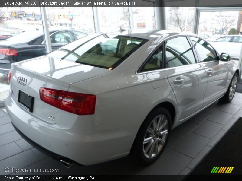 Glacier White Metallic / Velvet Beige 2014 Audi A6 3.0 TDI quattro Sedan