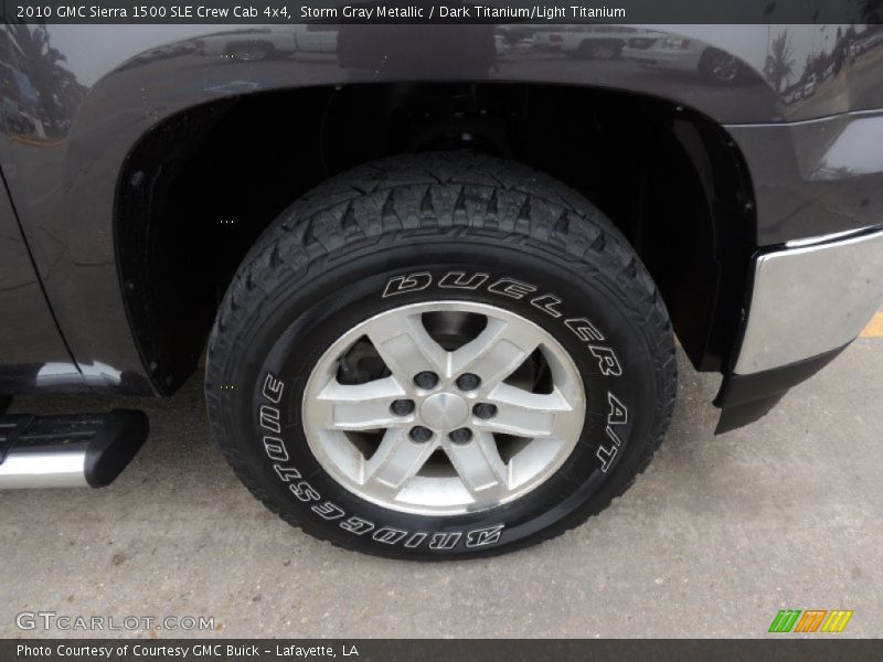 Storm Gray Metallic / Dark Titanium/Light Titanium 2010 GMC Sierra 1500 SLE Crew Cab 4x4