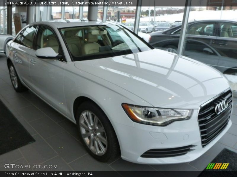 Glacier White Metallic / Velvet Beige 2014 Audi A6 3.0 TDI quattro Sedan