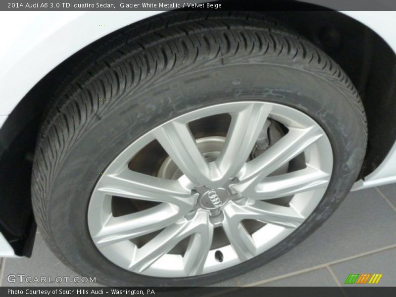 Glacier White Metallic / Velvet Beige 2014 Audi A6 3.0 TDI quattro Sedan