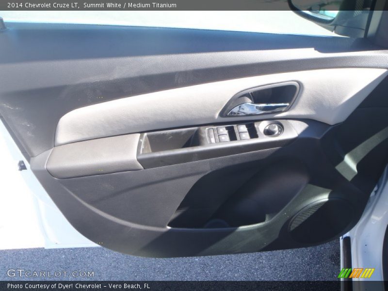 Summit White / Medium Titanium 2014 Chevrolet Cruze LT