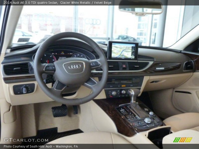 Glacier White Metallic / Velvet Beige 2014 Audi A6 3.0 TDI quattro Sedan