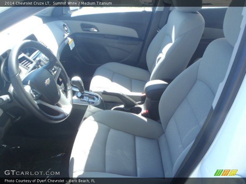 Summit White / Medium Titanium 2014 Chevrolet Cruze LT