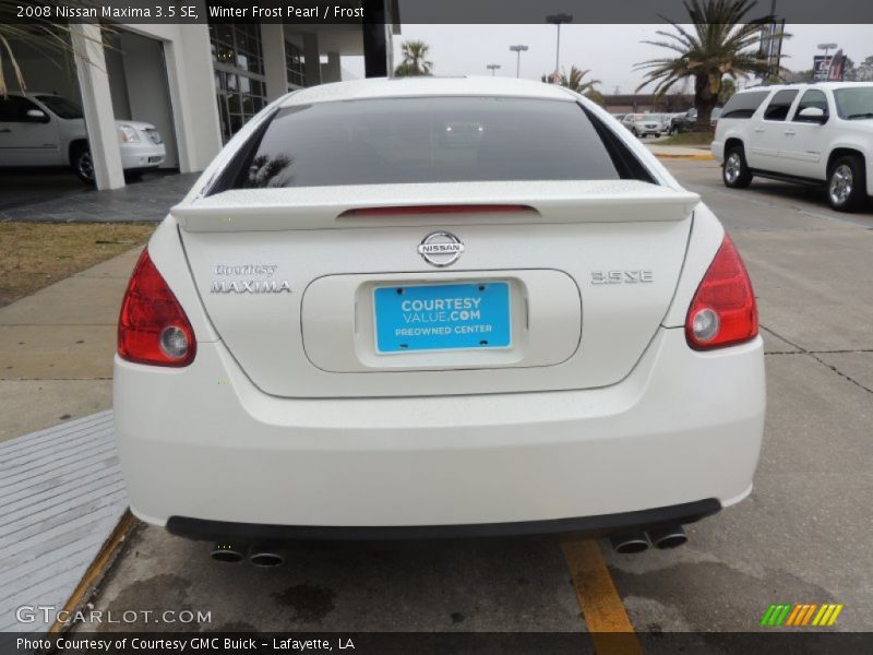 Winter Frost Pearl / Frost 2008 Nissan Maxima 3.5 SE