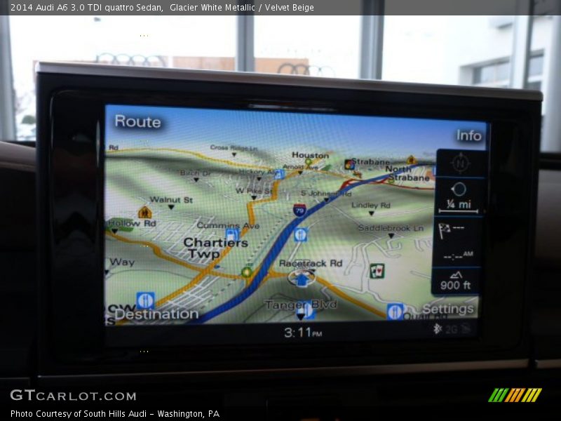 Glacier White Metallic / Velvet Beige 2014 Audi A6 3.0 TDI quattro Sedan