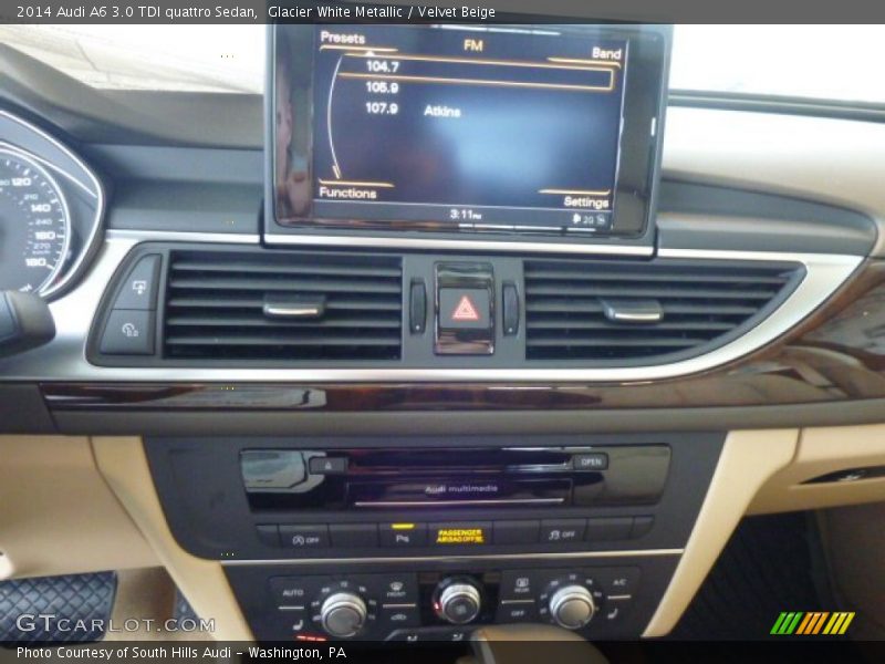 Glacier White Metallic / Velvet Beige 2014 Audi A6 3.0 TDI quattro Sedan