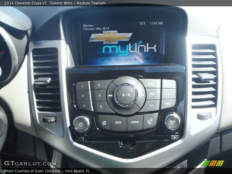 Summit White / Medium Titanium 2014 Chevrolet Cruze LT
