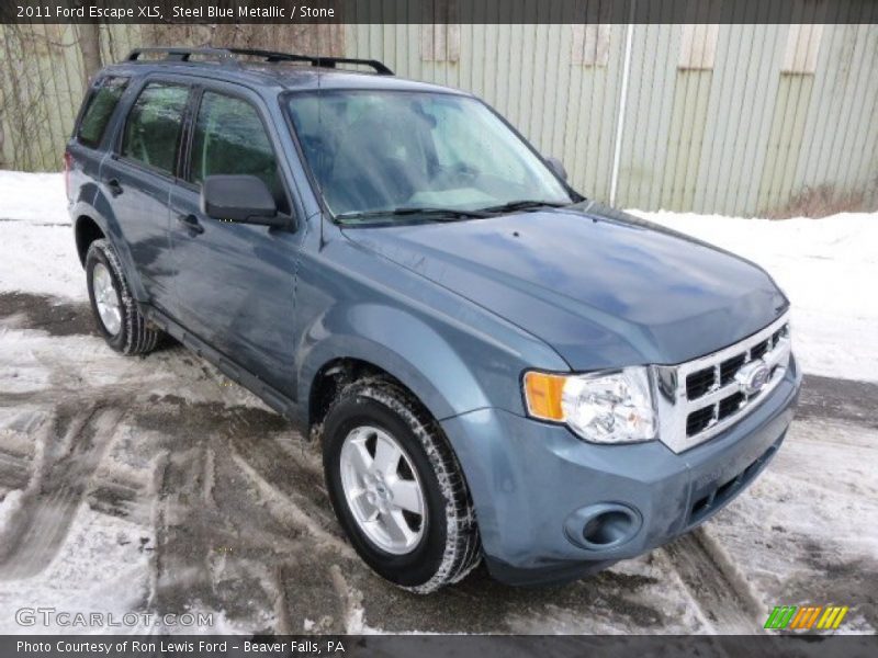 Steel Blue Metallic / Stone 2011 Ford Escape XLS