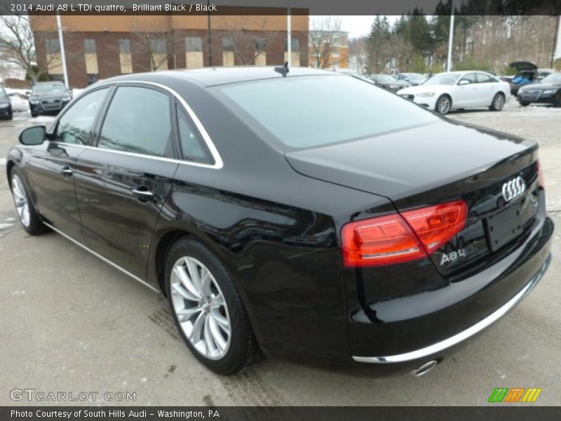 Brilliant Black / Black 2014 Audi A8 L TDI quattro