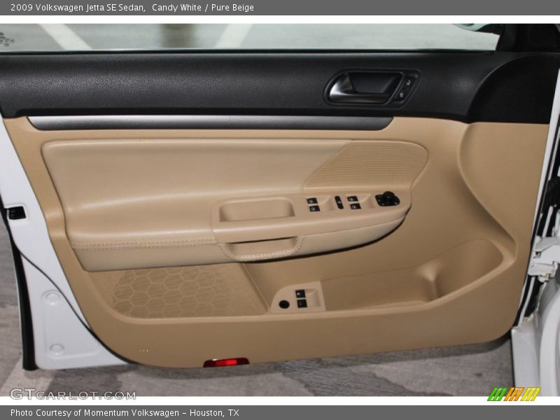 Candy White / Pure Beige 2009 Volkswagen Jetta SE Sedan