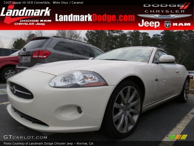 White Onyx / Caramel 2007 Jaguar XK XK8 Convertible