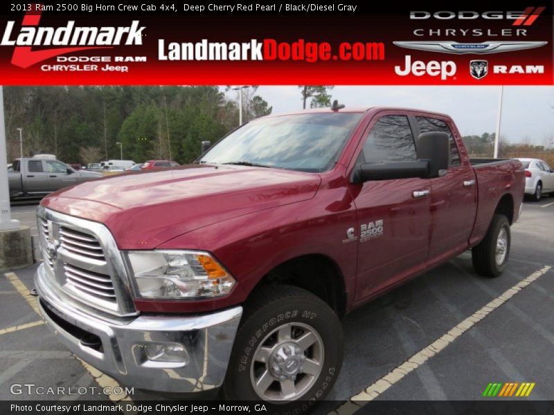 Deep Cherry Red Pearl / Black/Diesel Gray 2013 Ram 2500 Big Horn Crew Cab 4x4